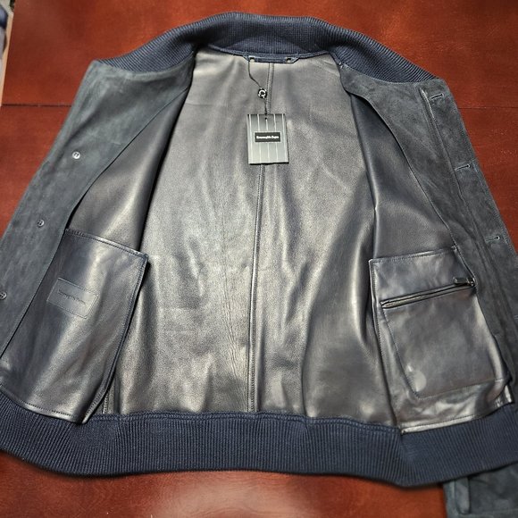 ERMENEGILDO ZEGNA Lambskin Bomber Blouson - Picture 10 of 16